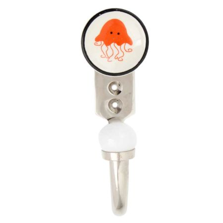 Orange Crab Ceramic Hook